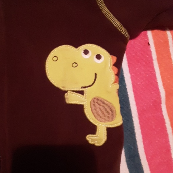 18m boys dinosaur coat. Full zip carters - Picture 3 of 7